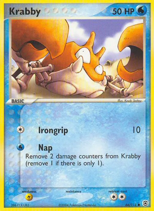 Krabby, FireRed & LeafGreen Nº 66