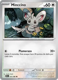 Minccino, Fulgor Negro No. 075 Normal