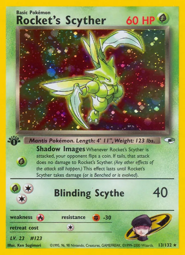 Rocket's Scyther, Gym Heroes No. 13