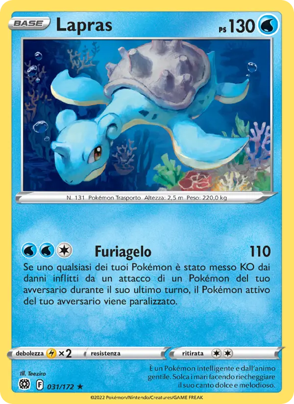Lapras, Astri Lucenti Nº 031