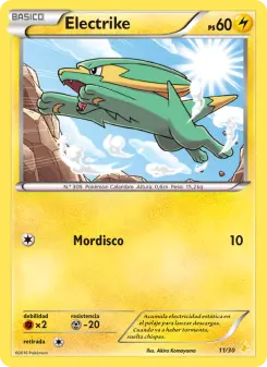 Electrike, Kit de Entrenador XY (Pikachu Enmascarada) No. 11 Normal