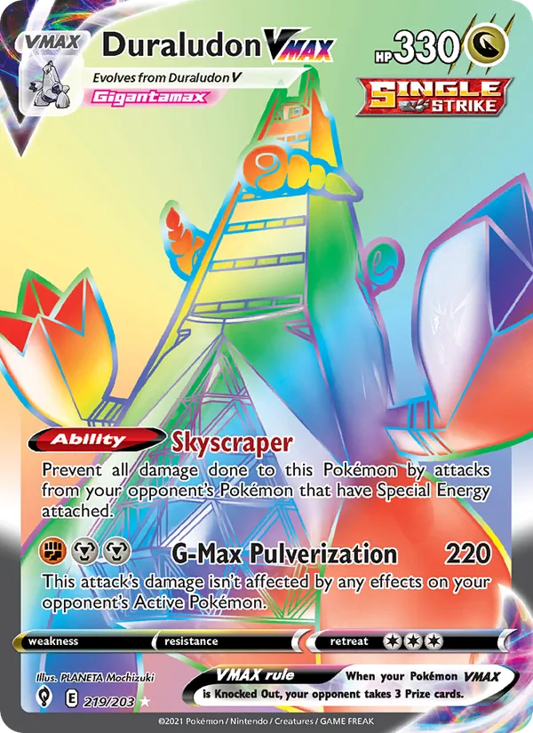 Duraludon VMAX, Evolving Skies No. 219