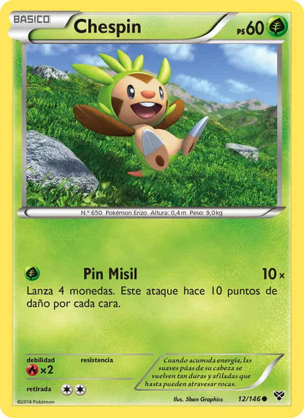 Chespin, XY Nº 12