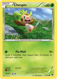 Chespin, XY No. 12 Normal