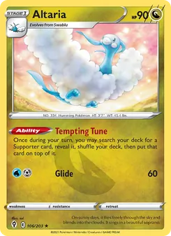 Altaria, Evolving Skies Nº 106 Normal