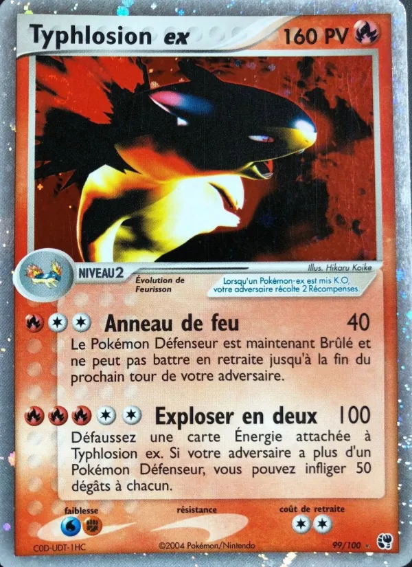 Typhlosion ex, EX Tempête de sable No. 99