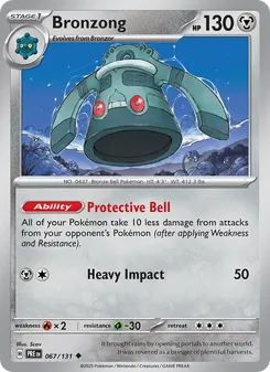 Bronzong, Prismatic Evolutions No. 067 Normal