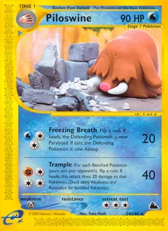 Piloswine, Skyridge No. 24 Normal