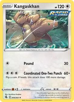 Kangaskhan, Fusion Strike No. 204 Normal