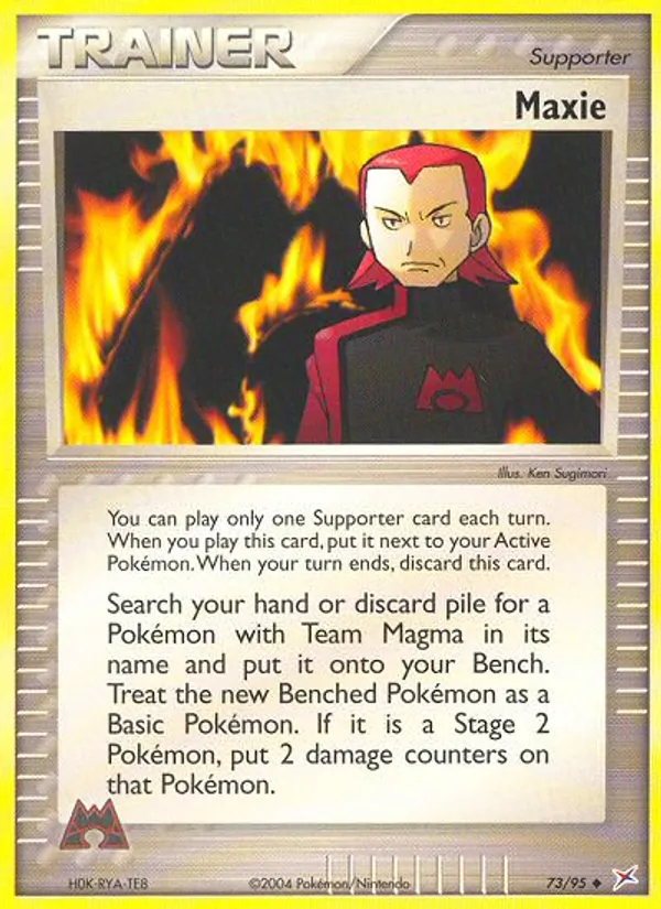 Maxie, Team Magma vs Team Aqua Nº 73