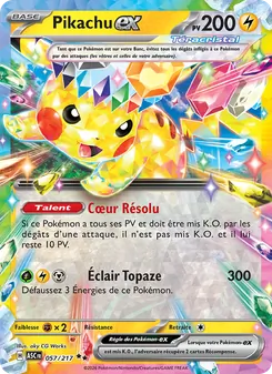 Pikachu-ex, Héros Transcendants No. 057 Holo