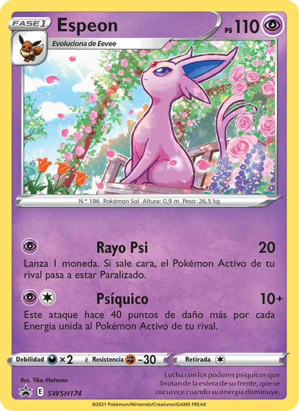 Espeon, Cartas de promoción ESES No. SWSH174