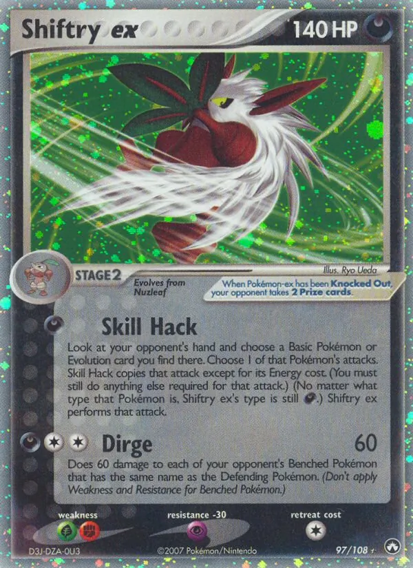 Shiftry ex, Power Keepers No. 97