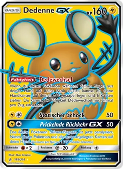 Dedenne GX, Kräfte im Einklang Nº 195 Normal