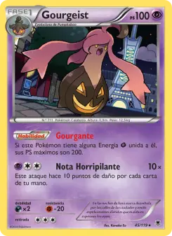 Gourgeist, Fuerzas Fantasmales No. 45 Normal