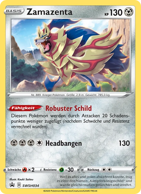 Zamazenta, SCSC Promokarten No. SWSH034