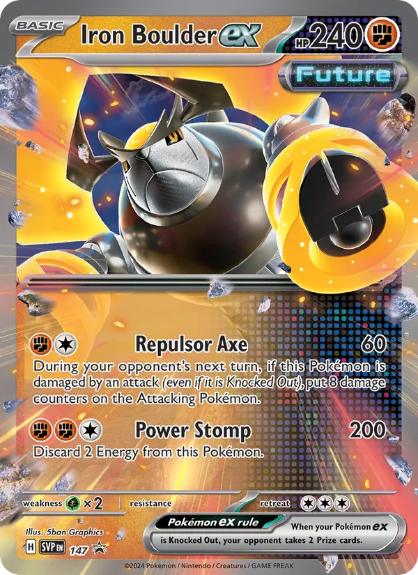 Iron Boulder ex, SVP Black Star Promos Nº 147