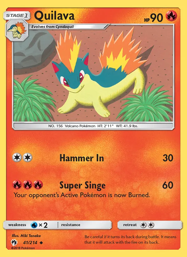 Quilava, Lost Thunder Nº 41