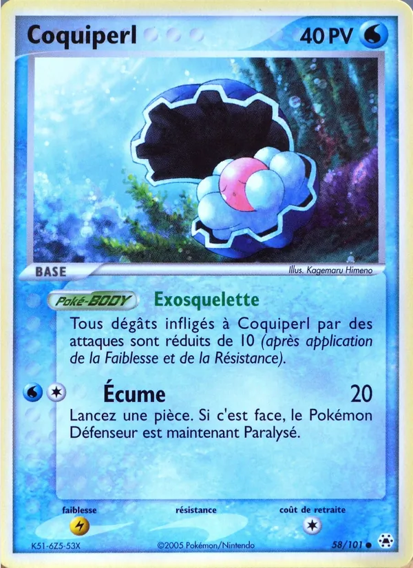 Coquiperl, EX Légendes Oubliées Nº 58