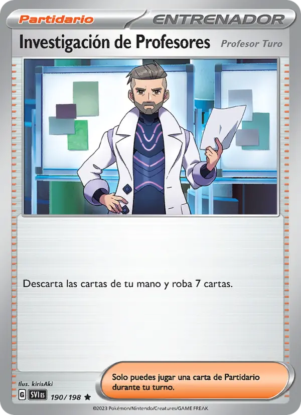 Investigación de Profesores, Escarlata y Púrpura No. 190