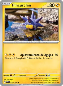 Pincurchin, Evoluciones en Paldea Nº 072 Normal