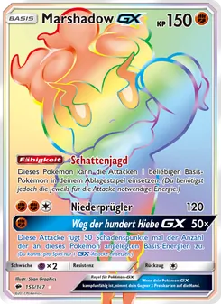 Marshadow GX, Nacht in Flammen No. 156 Holo