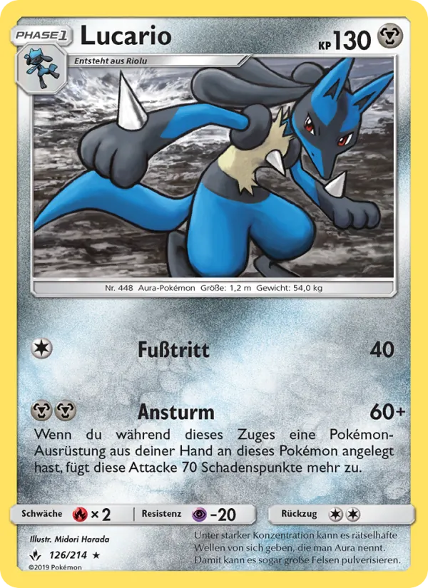 Lucario, Kräfte im Einklang No. 126