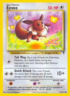 Eevee, Legendary Collection Nº 74 Normal
