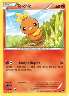 Torchic, Puños Furiosos No. 12 Normal