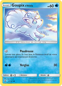 Goupix d’Alola, Ombres Ardentes No. 27 Normal