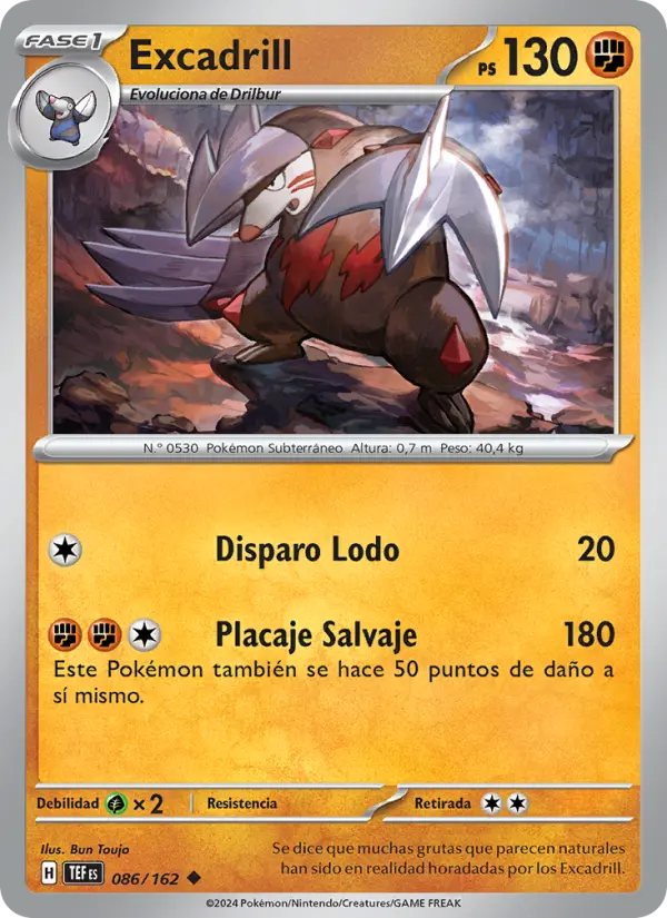 Excadrill, Fuerzas Temporales No. 086