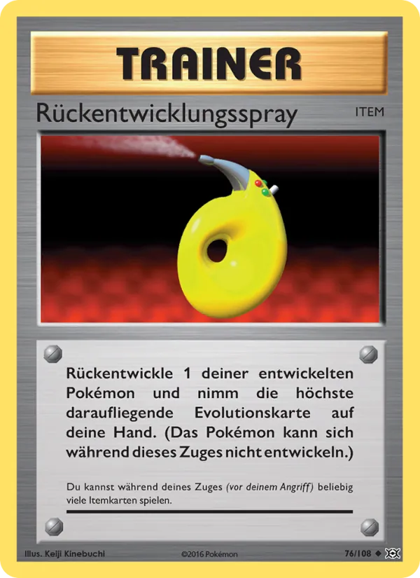 Rückentwicklungsspray, Evolution No. 76