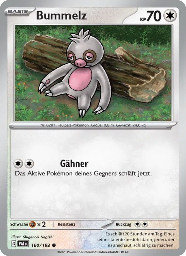 Bummelz, Entwicklungen in Paldea Nº 160