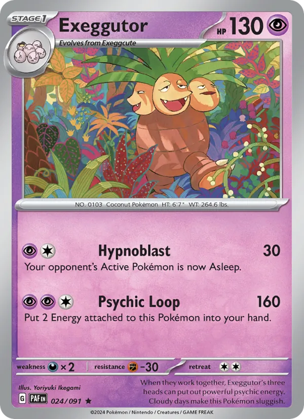 Exeggutor, Paldean Fates No. 024