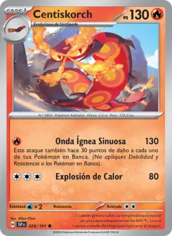 Centiskorch, Chispas Fulgurantes No. 028 Normal