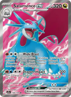Salamence ex, Ikatan Takdir Nº 168 Normal