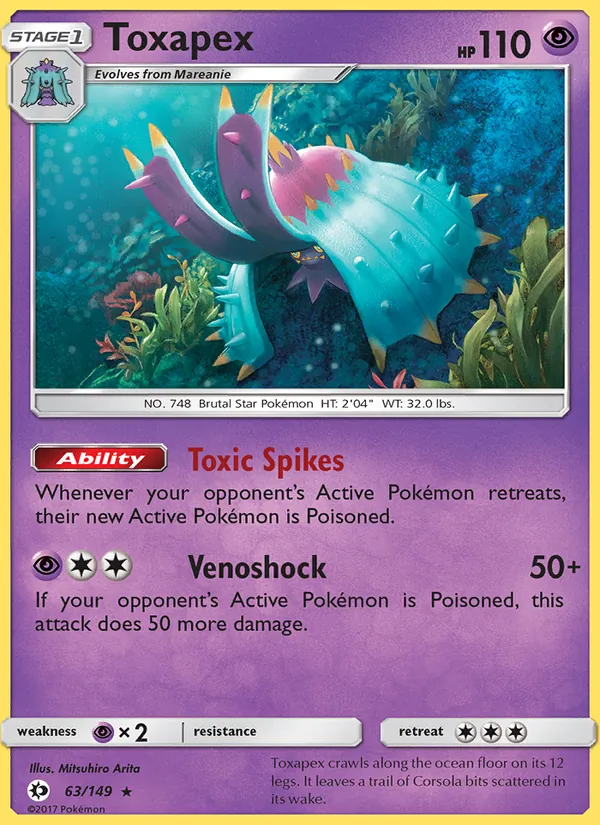 Toxapex, Sun & Moon No. 63