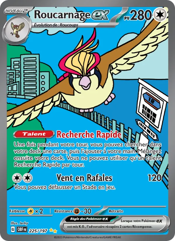 Roucarnage-ex, Flammes Obsidiennes Nº 225