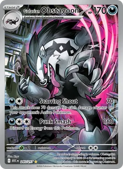 Galarian Obstagoon, Ascended Heroes Nº 245 Holo