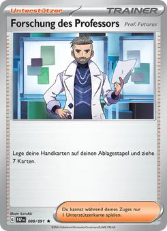 Forschung des Professors, Paldeas Schicksale No. 088 Reverse