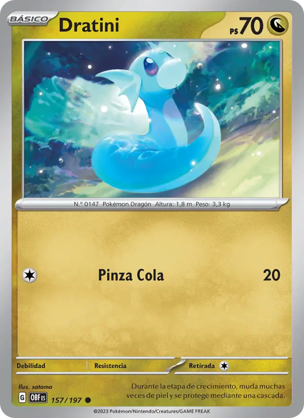 Dratini, Llamas Obsidianas Nº 157