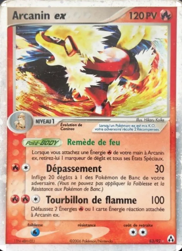 Arcanin ex, EX Créateurs de légendes Nº 83