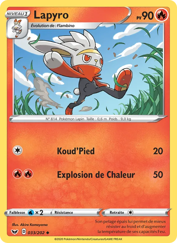 Lapyro, Épée et Bouclier No. 33