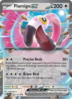 Flamigo ex, Surging Sparks No. 160 Holo