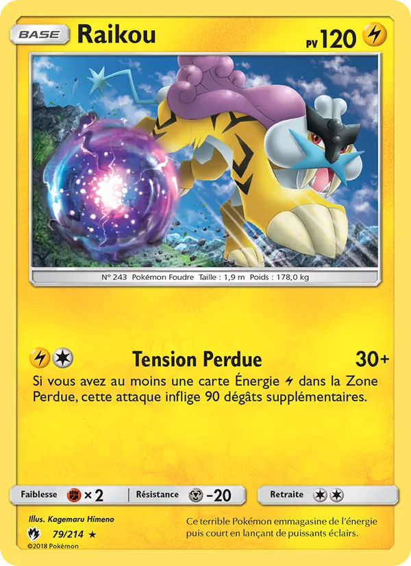 Raikou, Tonnerre Perdu Nº 79