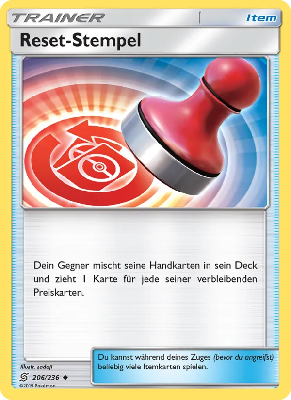 Reset-Stempel, Bund der Gleichgesinnten Nº 206