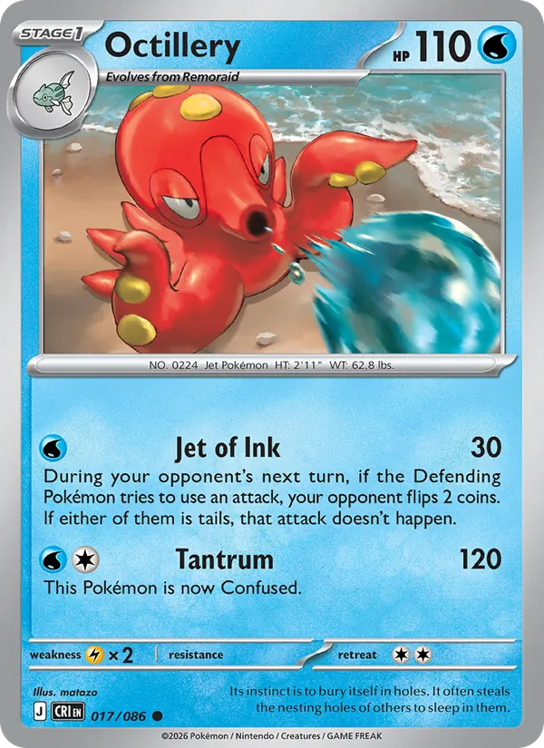 Octillery, Chaos Rising Nº 017