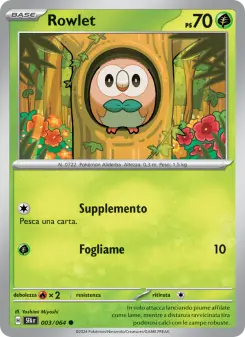 Rowlet, Segreto Fiabesco No. 003 Normal