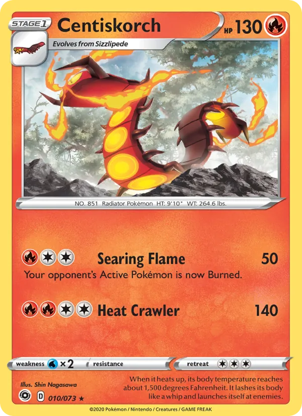 Centiskorch, Champion's Path No. 10