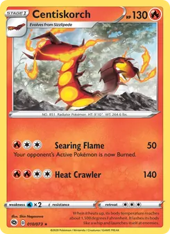 Centiskorch, Champion's Path No. 10 Holo